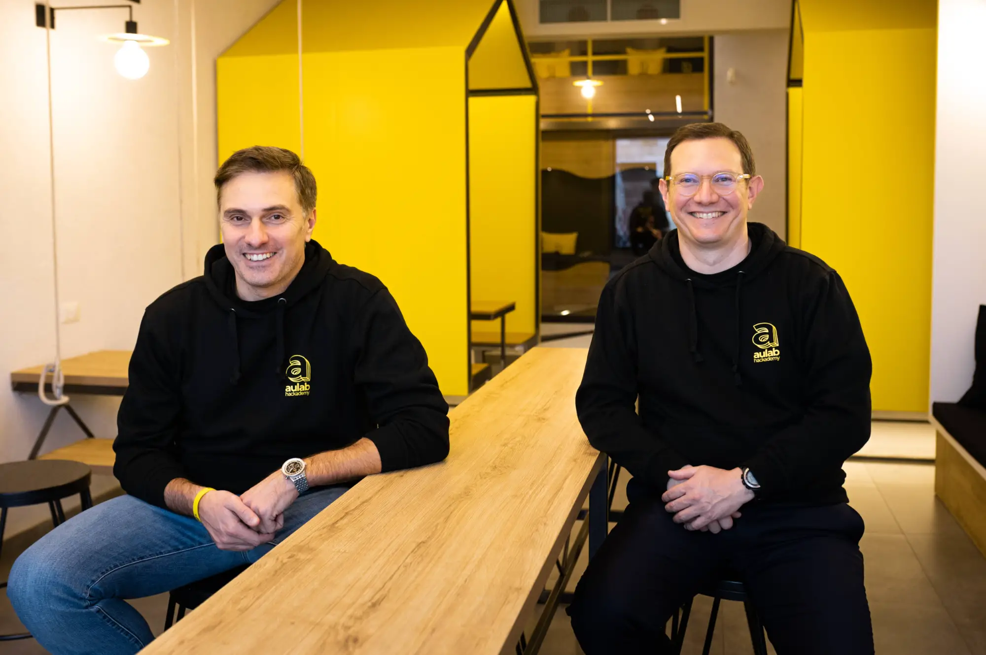 I co-founder di Aulab, Davide Neve e Giancarlo Valente